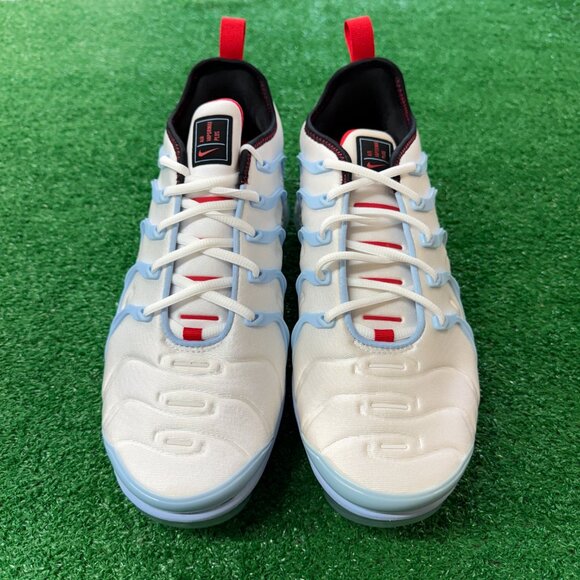 Nike Vapormax Plus Chicago White Blue Black Mens Shoes CW6974-100 VNDS Sz 10 - Picture 3 of 7